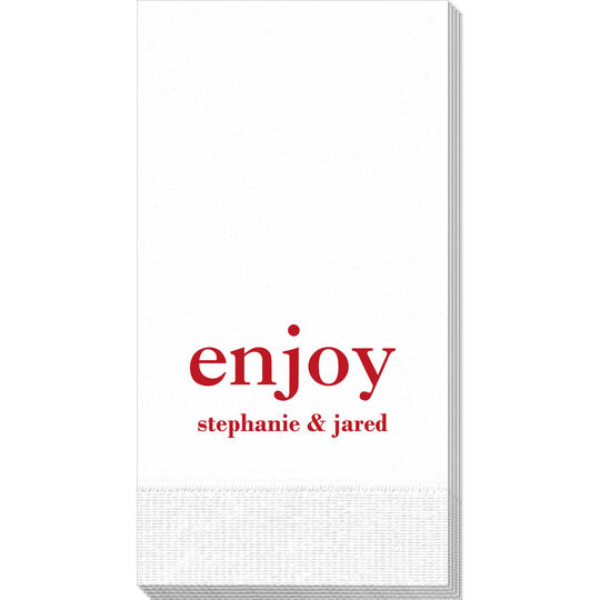 Big Word Enjoy Guest Towels